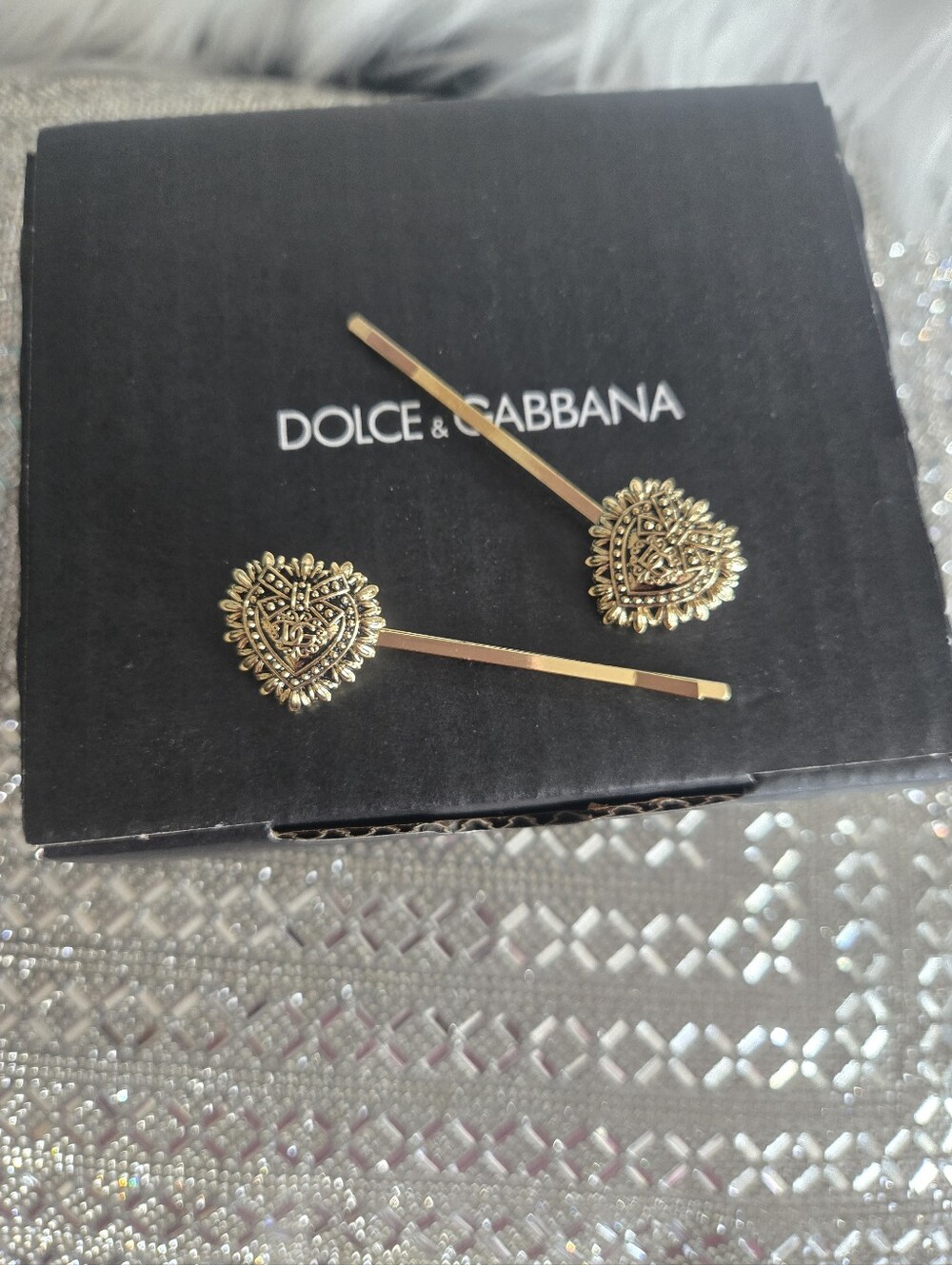 Dolce & Gabbana Heart Hair Pins